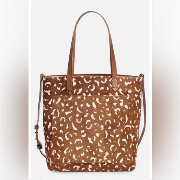 Madewell Handbags - MADEWELL Medium Transport Tote Animal Printed Calf Hair
